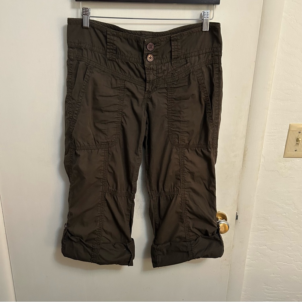 Y2K Billy Blues capri Pants Convertible Womens 6 Roll-Tab to Crop Ruched USA